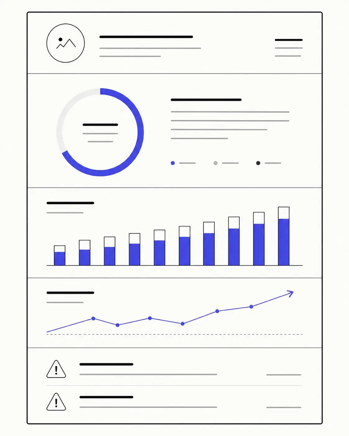 Rapport d'audit digital avec scores de performance et recommandations