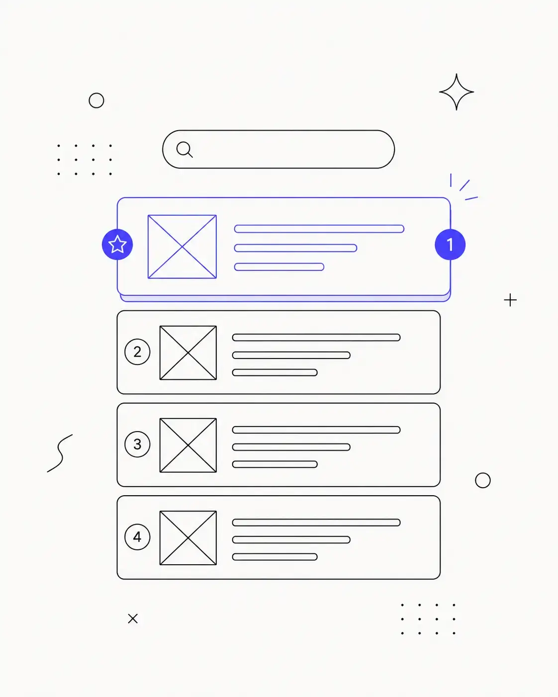 Page de résultats Google montrant un site positionné en première position